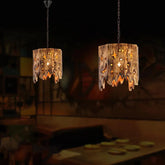 Vintage Industrial Carved Shipwood LED Pendant Light